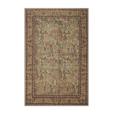 Tapis traditionnel brun / vert