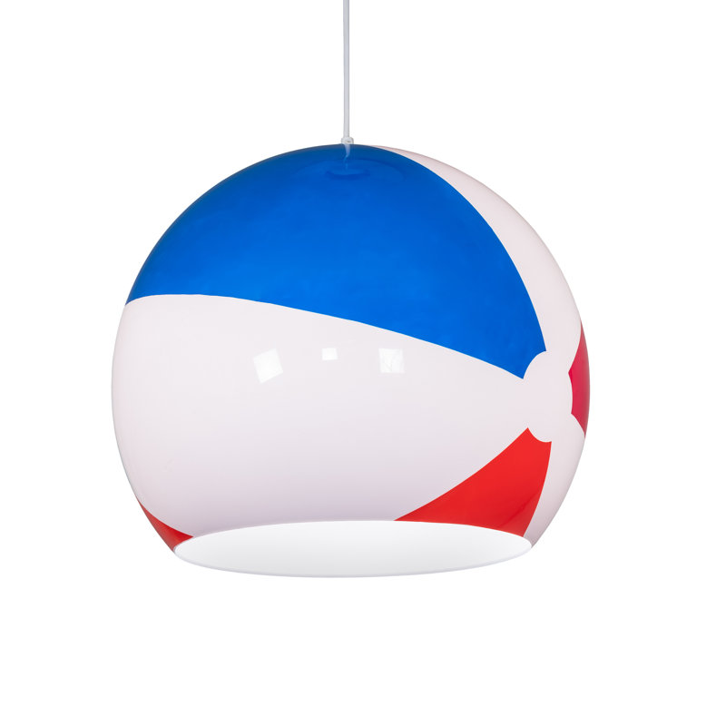Luminaire suspendu sphérique unique à 1 lumière