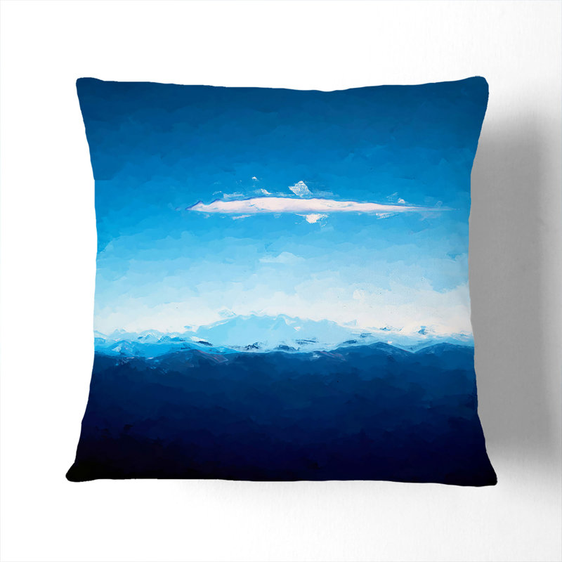Mountain Cloud Cushion with Filling, 40cm H x 40cm W x 15cm D, Stone