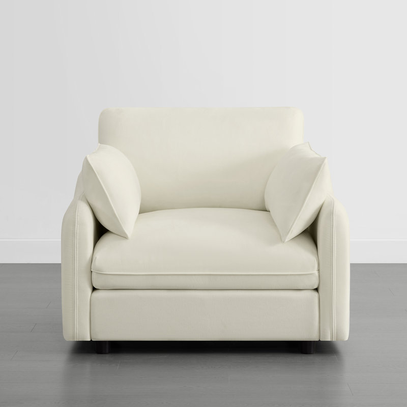 Fauteuil surdimensionné 44 po, Lin lin