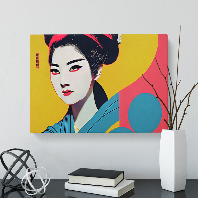 Accomplished Geisha - Wrapped Canvas, 50cm H x 76cm W x 3cm D