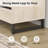 Nightstand With 3 Drawers For Bedroom, Modern Bedside Table With Black Square Iron Leg, Wood Rustic Side Table For Living Room-1610677407