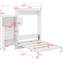 Grand lit escamotable avec plusieurs tablettes de rangement-1801604396