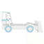 Lit voiture simple avec tablettes de rangement-1655679577