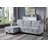 Nova 82.5" Light Gray Velvet Reversible Sleeper Sectional Sofa With Storage Chaise-248108721
