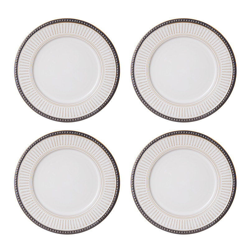 Pfaltzgraff Promenade Column 16-Piece Stoneware Dinnerware Set, Service for 4