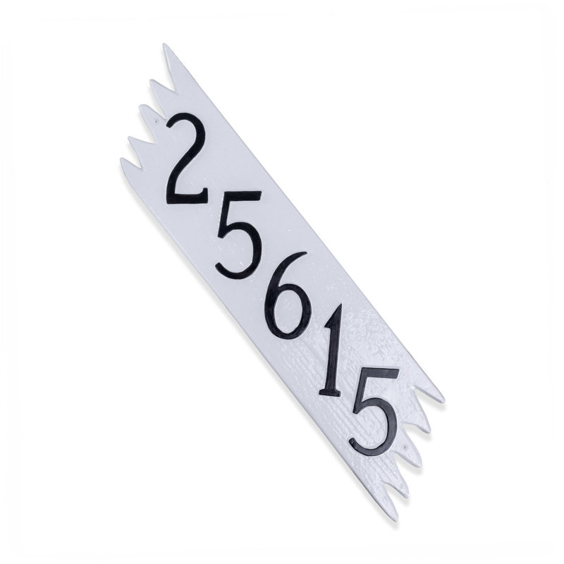 4-Line Wall Address Plaque, Chocolate/Gold
