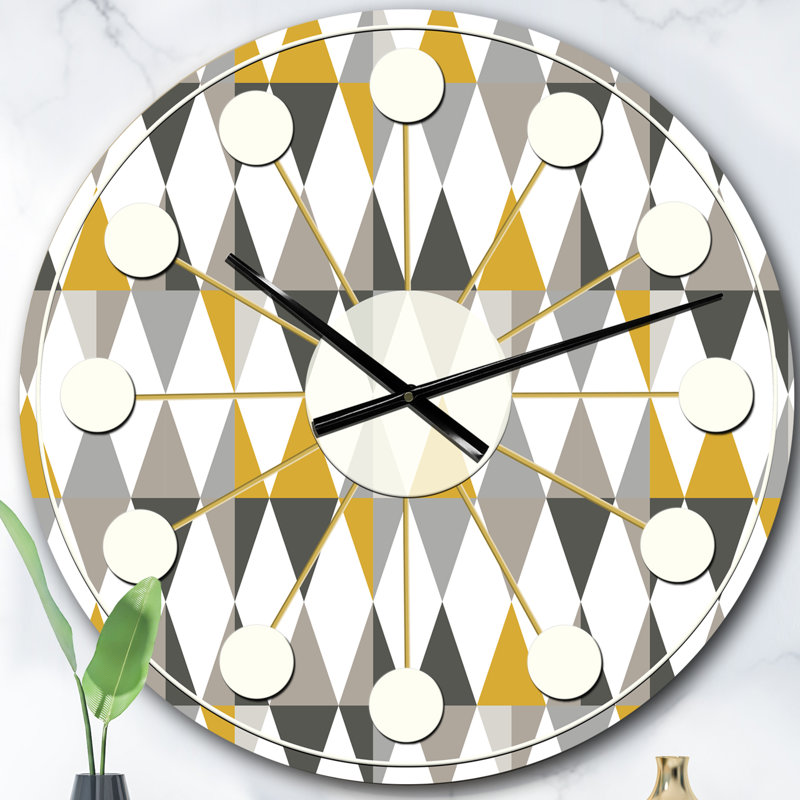 Horloge murale Diamond Mid-Century, Surdimensionné