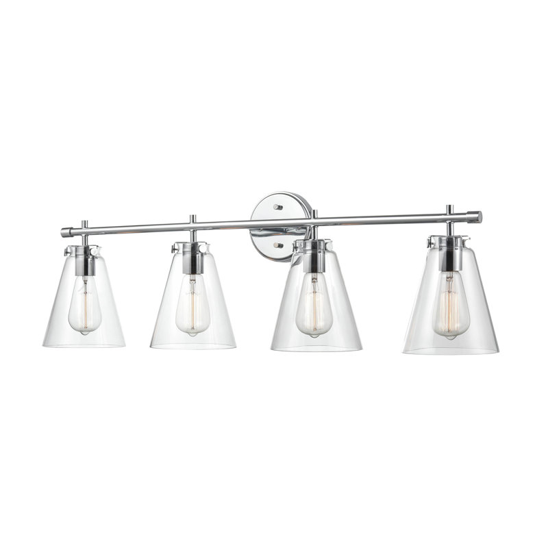 Muncy 4 - Light Dimmable Vanity Light, Chrome