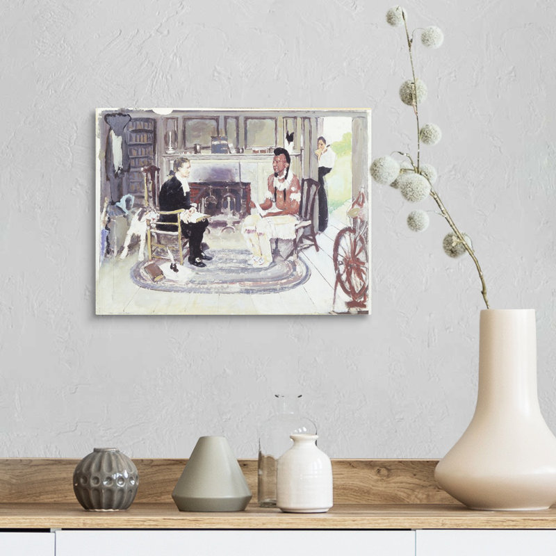 «John Sargent & Chief Konkapot», art mural sur toile, H 12 po x l 16 po x P 1,25 po, Toile tendue