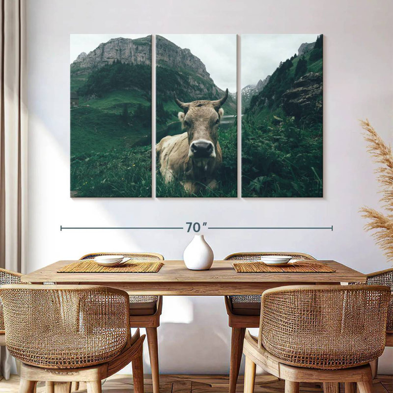 Brampt Swiss Alps Cow, 42" H x 65" W