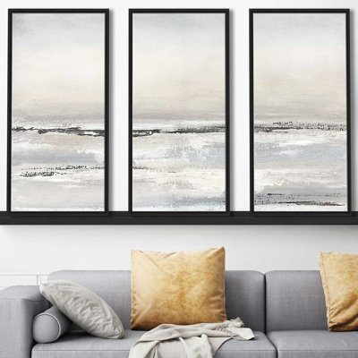 " Distant Fog " 3 - Pieces Painting Print