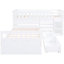 Lit mezzanine simple et lit plateforme avec 7 tiroirs - Blanc, attrait moderne Une solution de chambre à coucher durable-1732185907