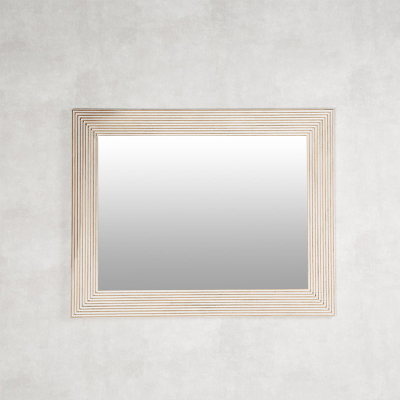 Dyar Wood Flat Wall Mirror