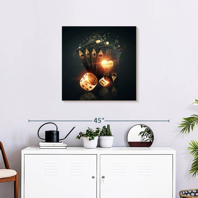Senne Dice And Cards, 24" H x 24" W