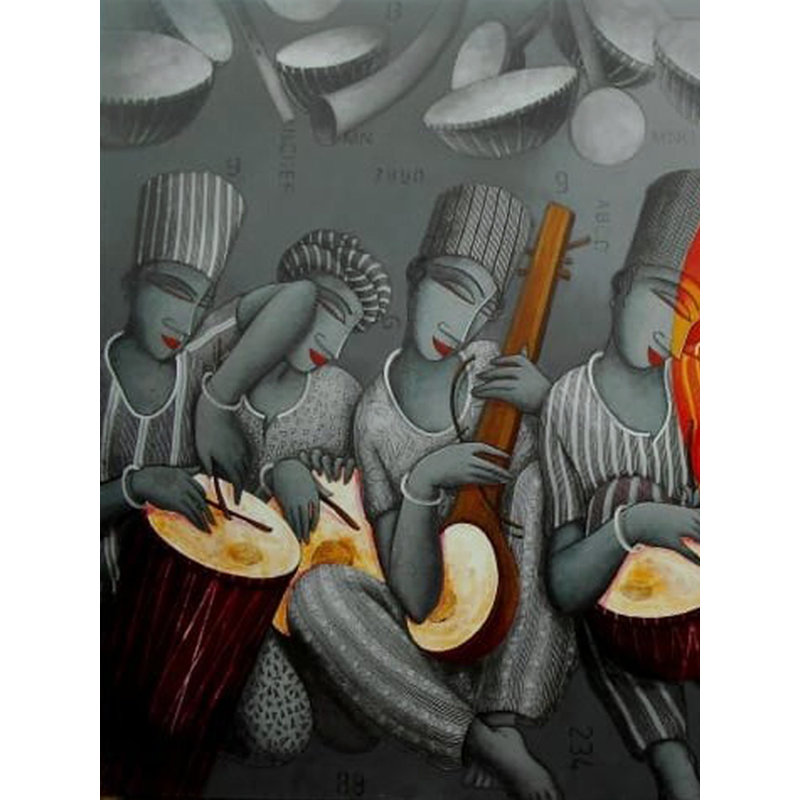 Rythme du son | Acrylique sur toile | Par Samir Sarkar