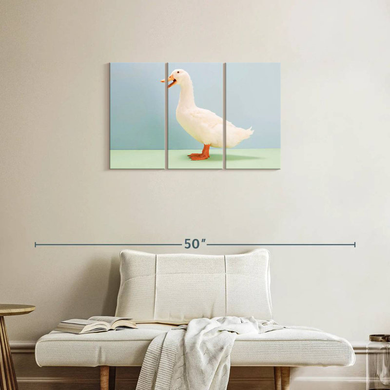 Canard blanc Brampt, H 20 po x l 33 po