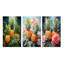 «Pineapples Tropical Dots», 3 pièces sur toile-2117079484-2117079495