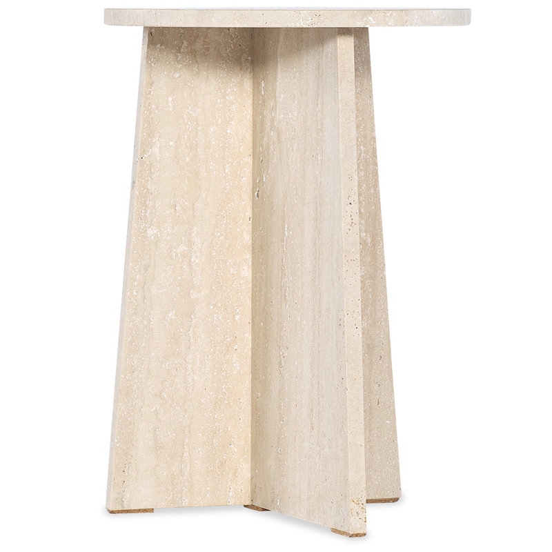 Melange Stone End Table, 22" H x 16" W x 16" D