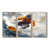 Toile naturelle avec cadre flottant