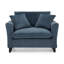 Fauteuil rembourré 46,5 po en velours côtelé-1761710496