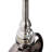 Venetia Ebony Glass Bottle with Aluminium Spired Lid - Short