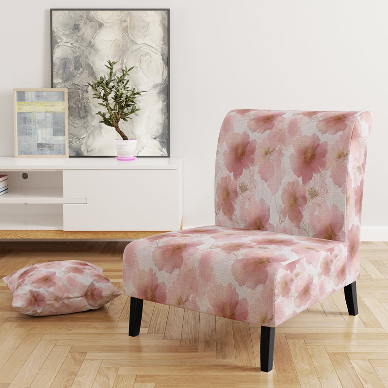 Fauteuil de chambre Floral, Pantoufle sans accoudoirs