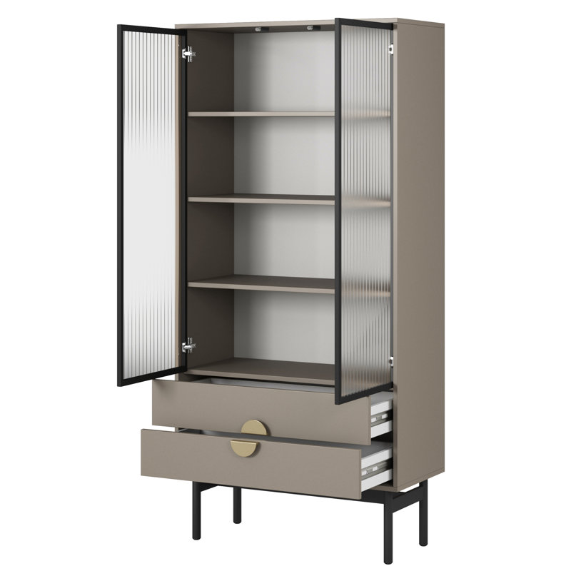 Boarisch Display Cabinet, Beige