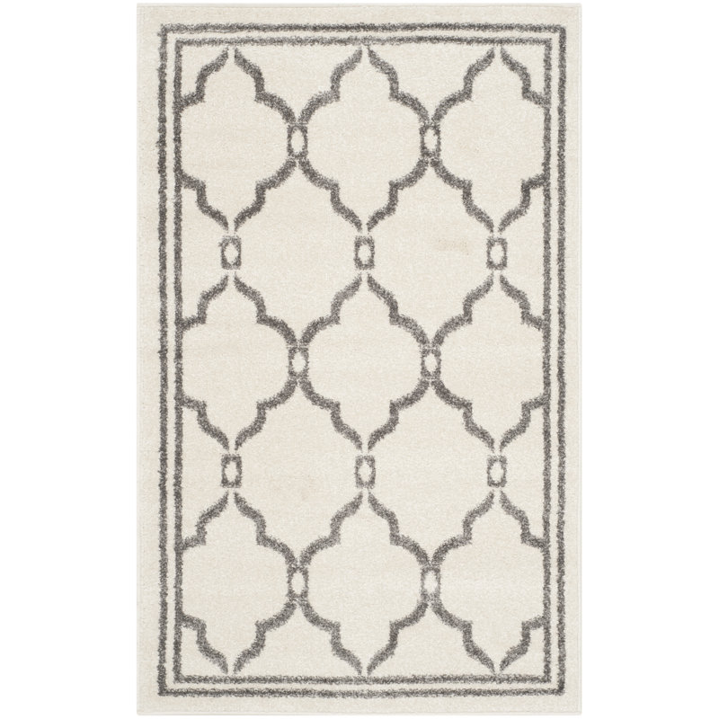 Tapis géométrique Amherst Performance, Rectangle 2 pi 6 po x 4 pi