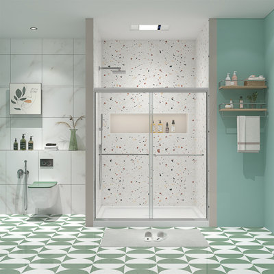 Bypass Shower Door, Sliding Design