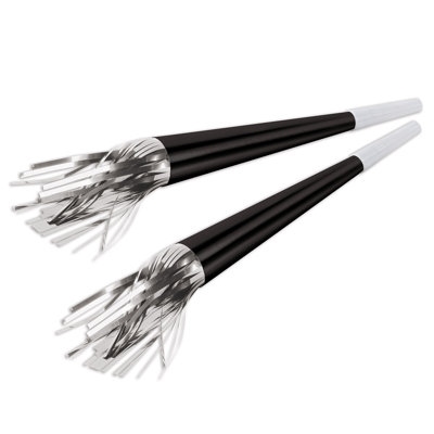Foil Horns with Silver Tassel