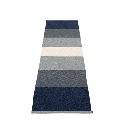 KIM Hand Loomed Area Rug in Blue