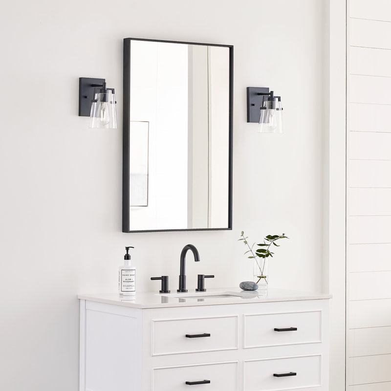 Crofton 1-Light Small Sconce, Midnight Black