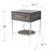 Waltenson 19.25'' W Metal Nightstand