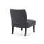 Chaise d'appoint rembourrée moderne en tissu pour salon / chambre à coucher / salle à manger, ensemble de 2