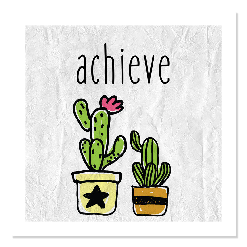 Impression sur papier Cacti C, H 31 po x l 31 po x P 1 po, Papier