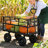 Utility Wagon Garden Cart For Transporting Firewood