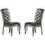 Ensemble de 2 chaises d'appoint luxueuses Luxuniuniu