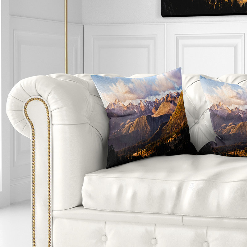 Coussin lombaires au dessus d’un très grand s paysages