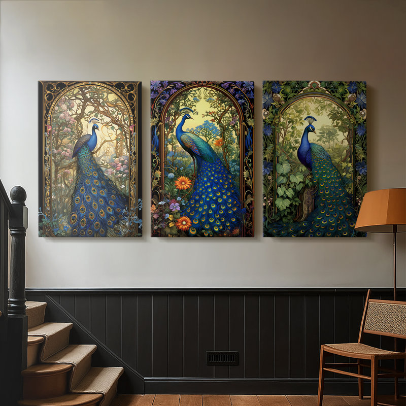 ANIMALS Series CLI  -Custom Wrapped Gallery Canvas - 3 Pieces, 12" H x 24" W