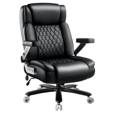 Big And Tall Office Chair With Adjustable 5d Flip Arms&lumbar Support by Inbox Zero