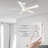 5 - Blade LED Smart Ceiling Fan with Light-582565212-537862177