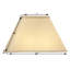 Abat-jour rectangulaire en lin beige clair H 9,5 po x l 9 po