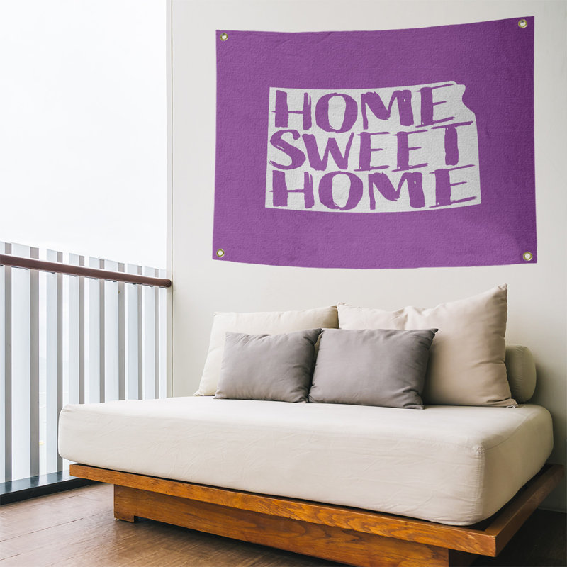 Tapisserie murale kansas doux pour la maison, H 26 po x l 36 po, Violet
