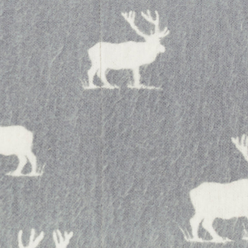 Ensemble de draps 100% coton 200 fils, Ensemble de draps pour lit simple avec 1 taie d'or, Forêt d’élans