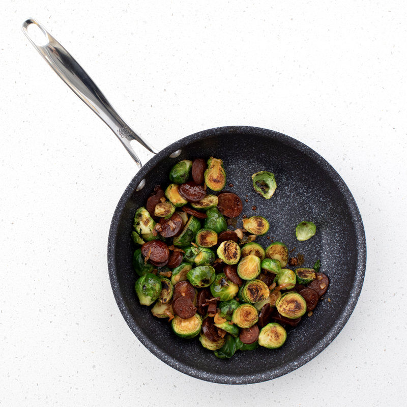 Basalt 10" Black Aluminum Saute Skillet with Ceramic Coating