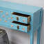 Console bleu clair