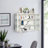 27.56"Glass Doors Modern Two-Door Wall Cabinet With Featuring Three-Tier Storage For Entryway Living Room Bathroom Dining Room,White-1436448298