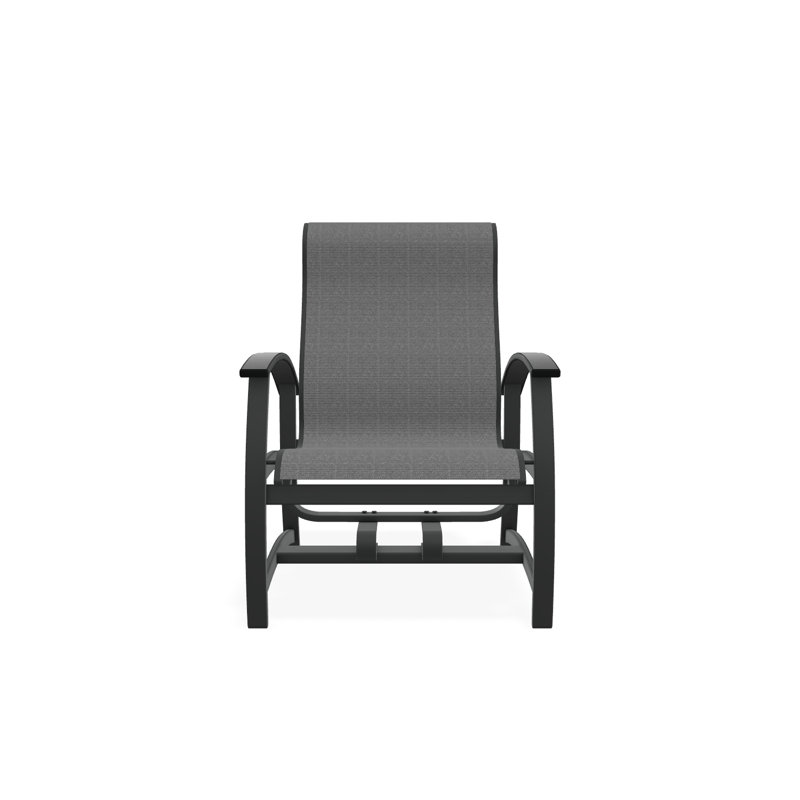 Belle Isle Outdoor Lounge Chair, Graphite, Destiny Steel