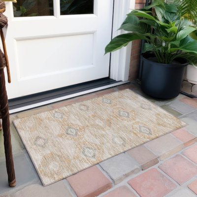 Tapis cuivre intérieur / extérieur lavable à la machine Xhevrie